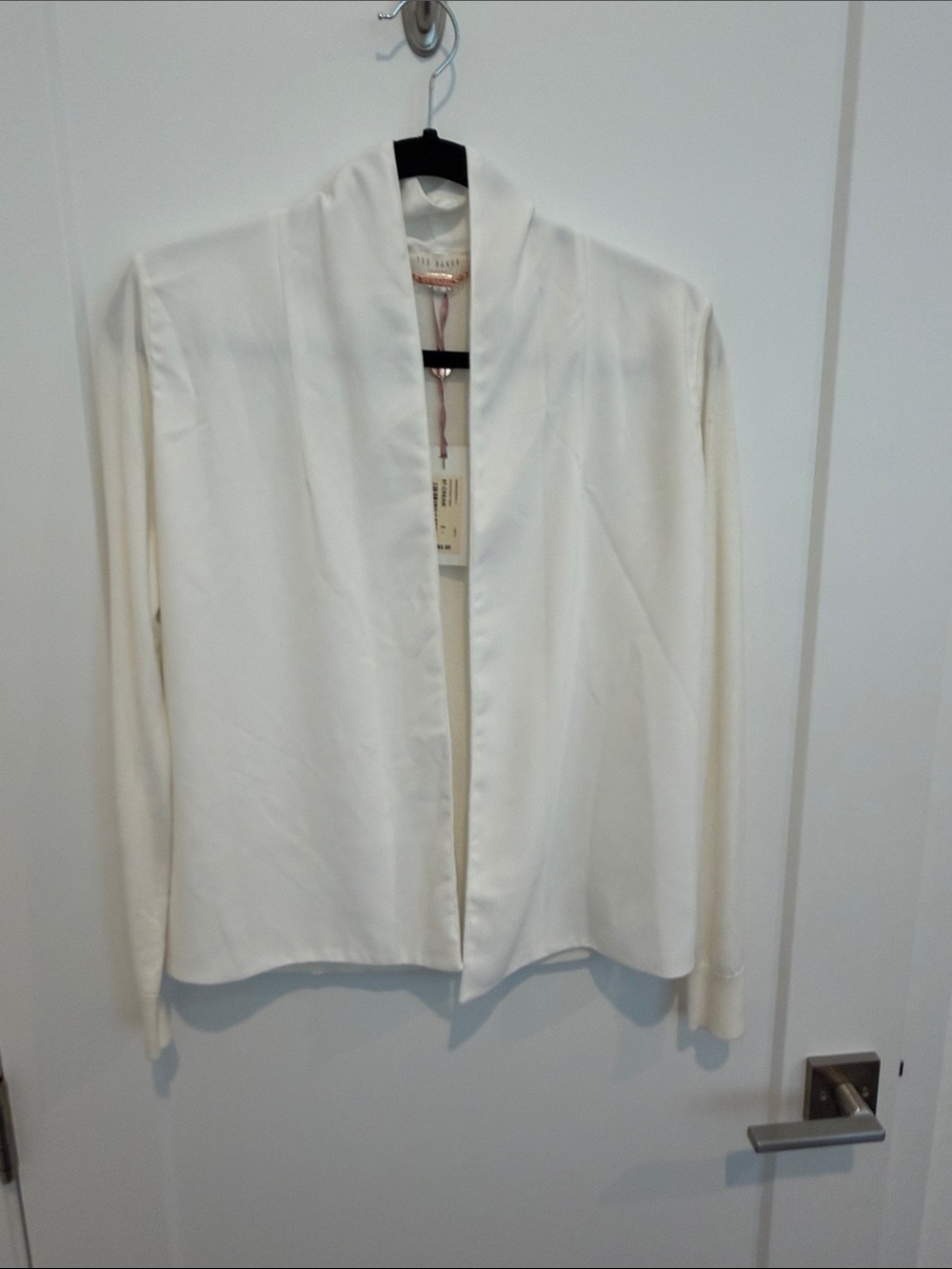 NWT Ted Baker London Faiyly Open Front Woven Sweater Cardigan Ted Size 2 US 6